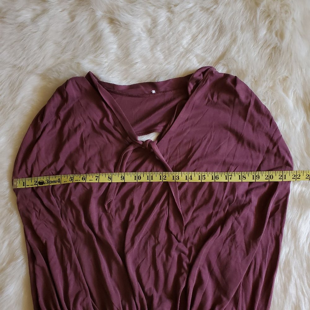 Free People Forget Me Not Tie-Neck Tank Shiraz XS - Picture 15 of 16